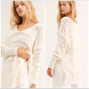 NWT Free People Hot Tropics Pullover sweater L